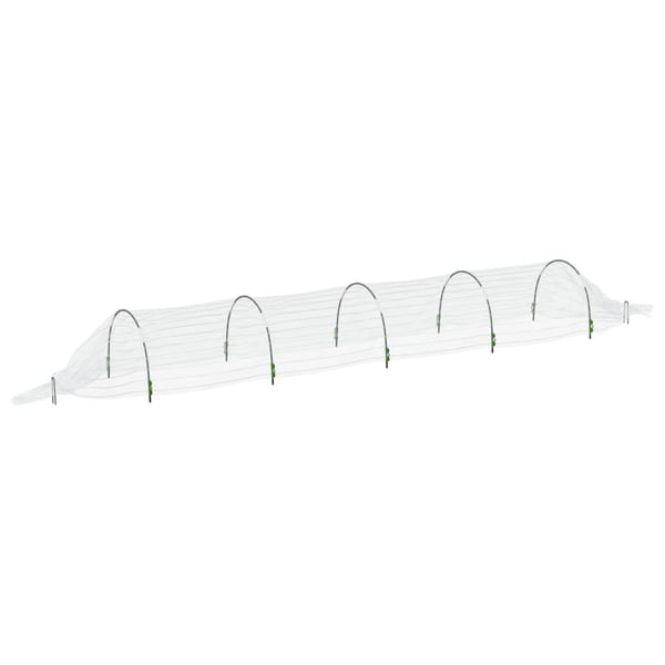 vidaXL væksttunneller 4 stk. 1,5x5 m glasfiber og PP