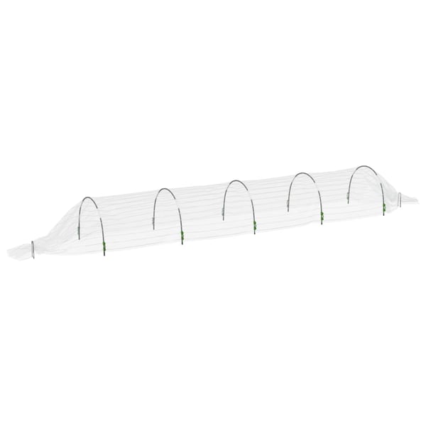 vidaXL væksttunneller 3 stk. 1,5x5 m glasfiber og PP
