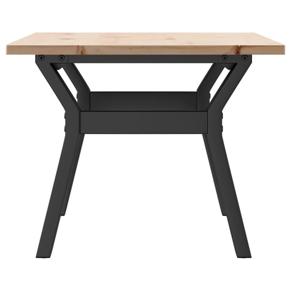 vidaXL Salongbord Y-ramme 80x50x40 cm heltre furu og stål
