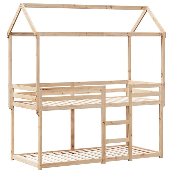 vidaXL Køyeseng uten madrass 90x190 cm heltre furu