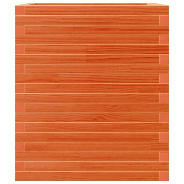 vidaXL Plantekasse voksbrun 60x60x68,5 cm heltre furu