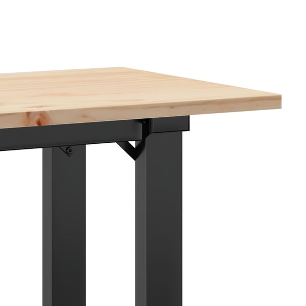 vidaXL Salongbord O-ramme 110x40x45 cm heltre furu og stål