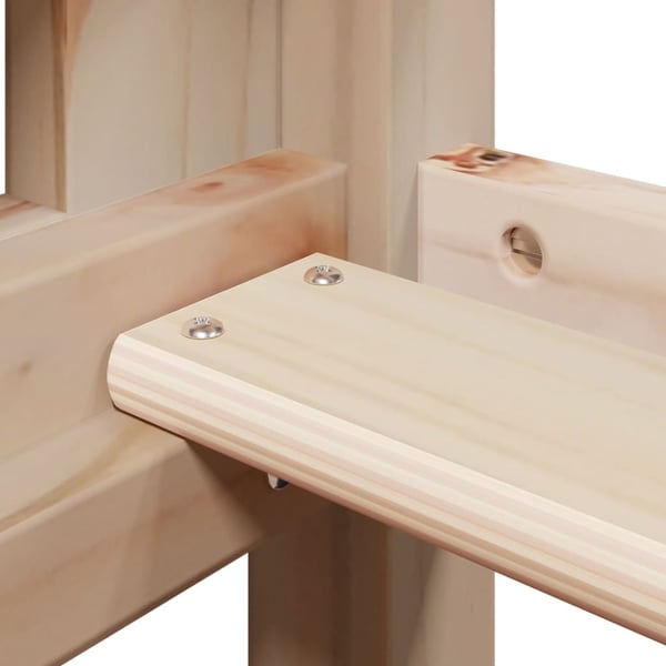 vidaXL Køyeseng uten madrass 90x200 cm heltre furu