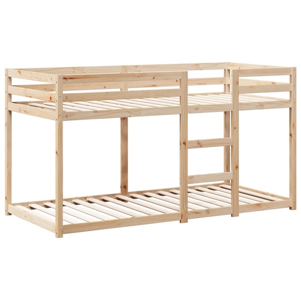 vidaXL Køyeseng uten madrass 90x200 cm heltre furu