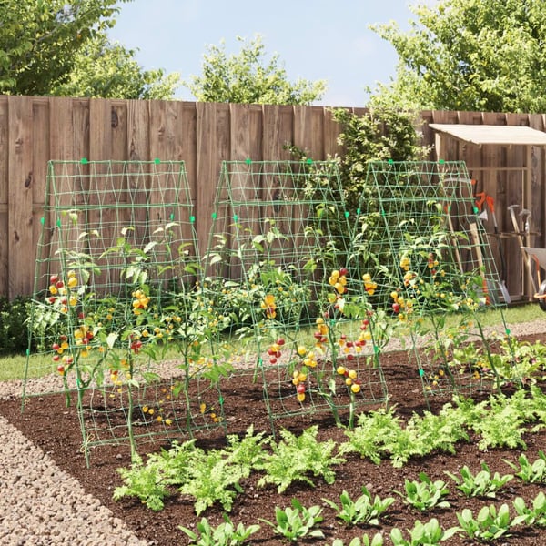 vidaXL Hageespalier for klatreplanter 3 stk A-ramme stål