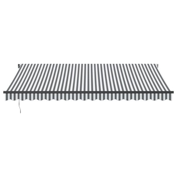 vidaXL Automatisk uttrekkbar markise antrasitt og hvit 450x300 cm