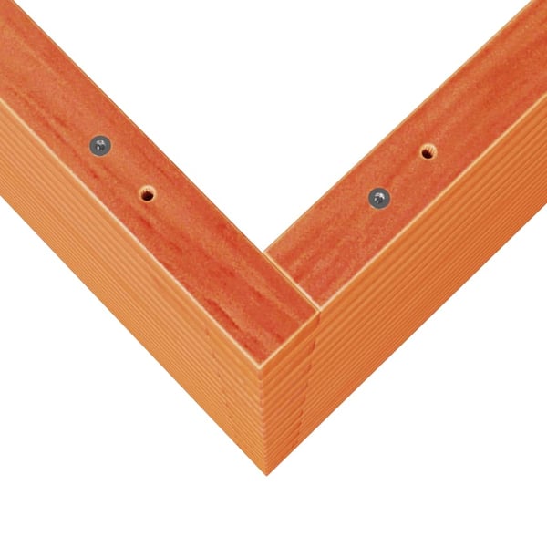 vidaXL plantekasse 70x70x68,5 cm massivt fyrretræ gyldenbrun