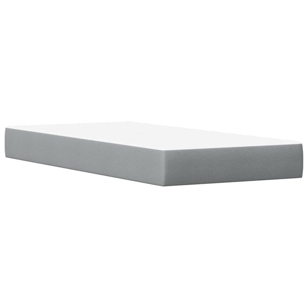 vidaXL seng med madras 100x200 cm massivt fyrretræ hvid