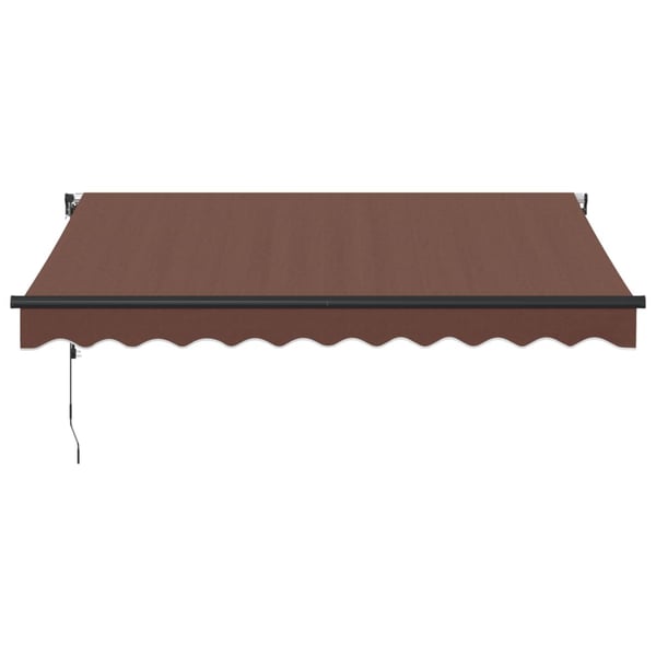 vidaXL Automaattimarkiisi ruskea 300x250 cm