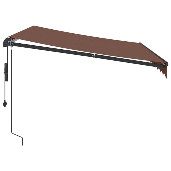 vidaXL Automaattimarkiisi ruskea 300x250 cm