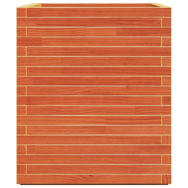 vidaXL Plantekasse voksbrun 90x60x72 cm heltre furu