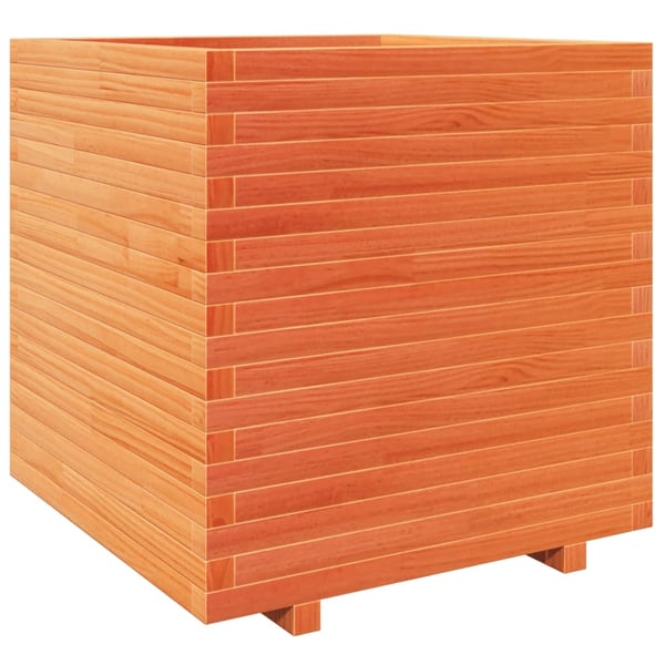 vidaXL Plantekasse voksbrun 70x70x72,5 cm heltre furu