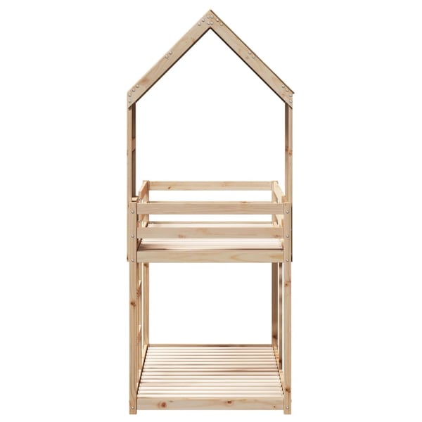 vidaXL Køyeseng uten madrass 90x190 cm heltre furu