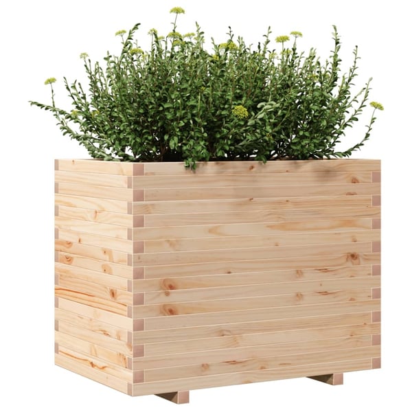 vidaXL Plantekasse 90x60x72 cm heltre furu