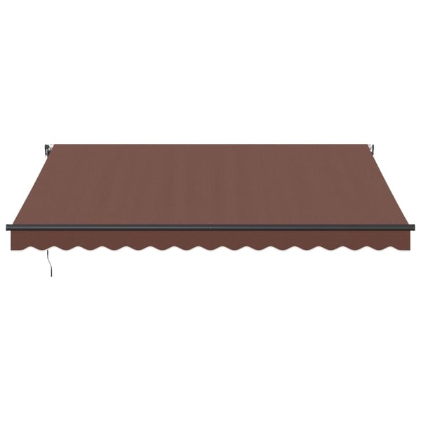 vidaXL Automatisk uttrekkbart markise brun 400x300 cm