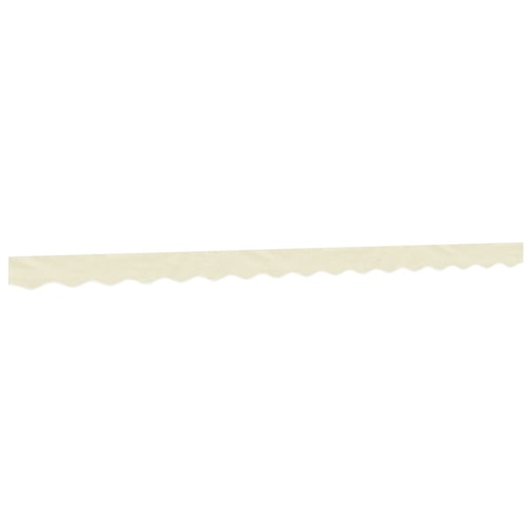 vidaXL Erstatningsstoff for markisekappe kremhvit stripe 4 m