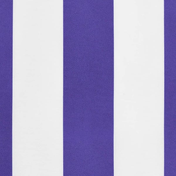 vidaXL Erstatningsstoff for markisekappe blå og hvit stripe 450 cm