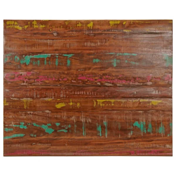 vidaXL Bordplate 110x80x2,5 cm rektangulær gjenvunnet heltre