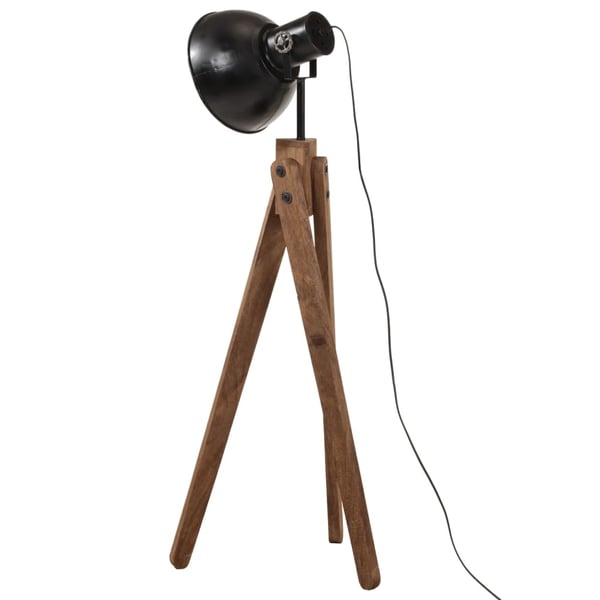 vidaXL gulvlampe 45x45x120 cm 25 W E27 sort