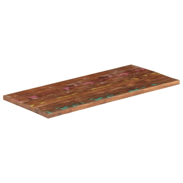 vidaXL Bordplate 100x60x3,8 cm rektangulær gjenvunnet heltre
