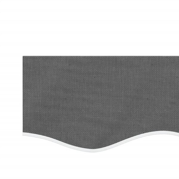 vidaXL Erstatningsstoff for markisekappe antrasitt stripe 600 cm