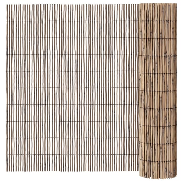 vidaXL Hagegjerde 500x90 cm siv