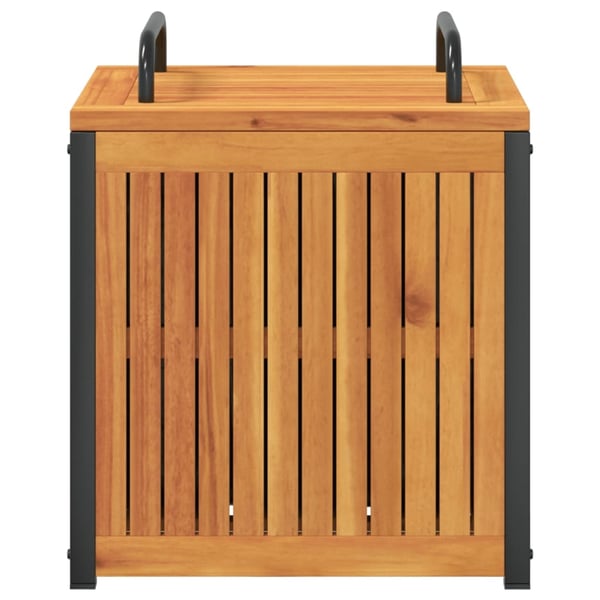 vidaXL Puteboks 45x45x45/53 cm heltre akasie og stål
