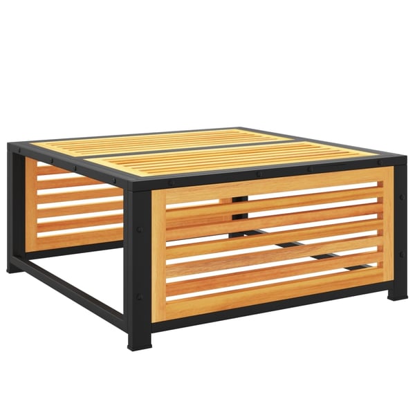 vidaXL haveskammel med hynde 68x68x30 cm massivt akacietræ