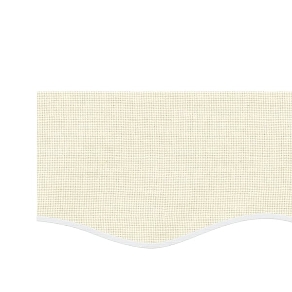 vidaXL Erstatningsstoff for markisekappe kremhvit stripe 3 m