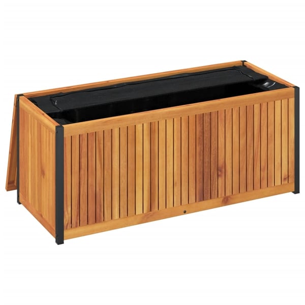 vidaXL Putekasse 110x45x42/53 cm heltre akasie og stål