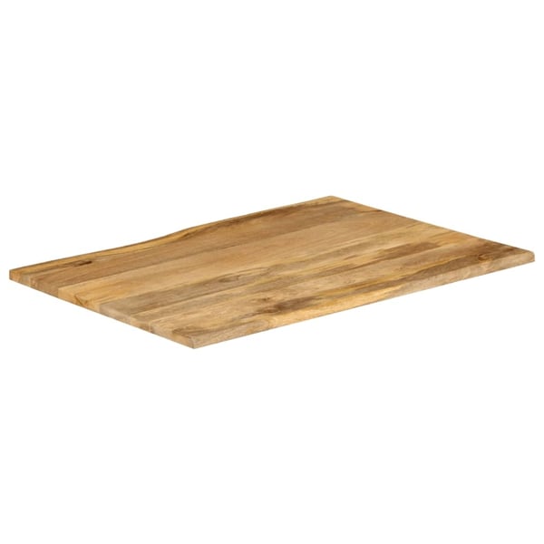 vidaXL bordplade 100x80x2,5 cm naturlig kant massivt mangotræ