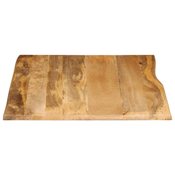 vidaXL bordplade 100x80x2,5 cm naturlig kant massivt mangotræ