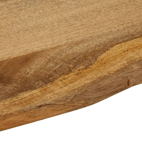 vidaXL bordplade 100x80x2,5 cm naturlig kant massivt mangotræ