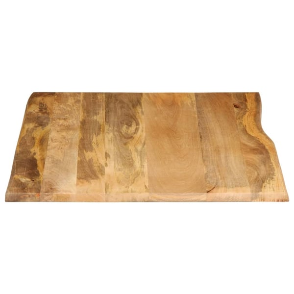 vidaXL Bordplate 110x80x2,5 cm naturlig kant heltre mango