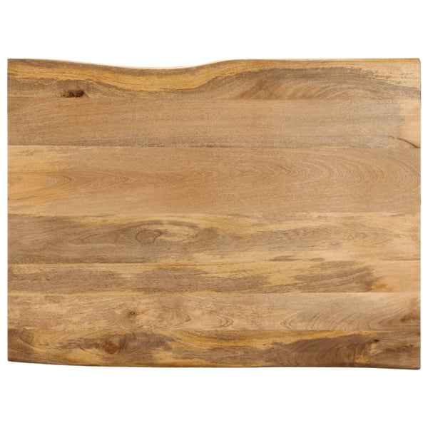 vidaXL Bordplate 110x80x2,5 cm naturlig kant heltre mango