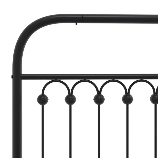 vidaXL udskiftningsgavl 100 cm metal sort