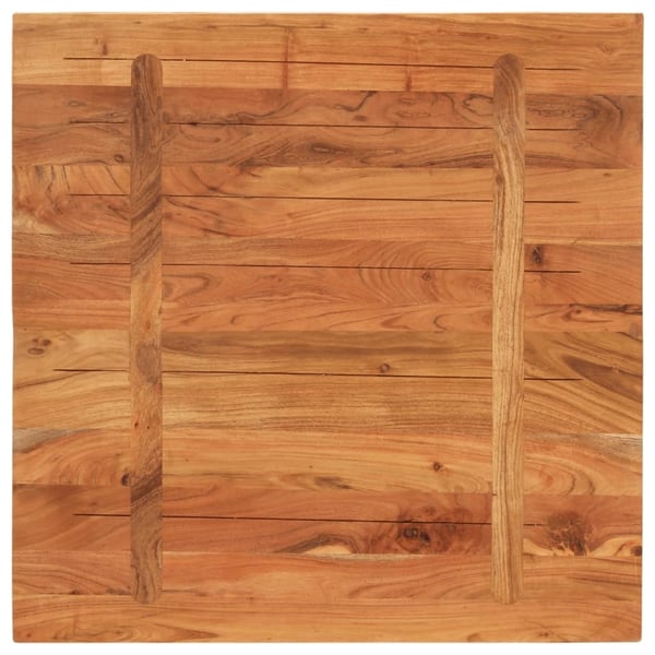 vidaXL Pöytälevy 80x80x3,8 cm neliö täysi akasiapuu