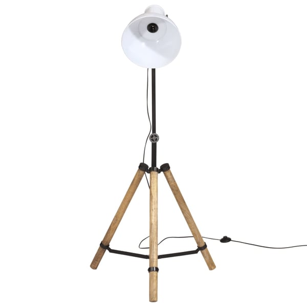 vidaXL Gulvlampe 25 W hvit 75x75x90-150 cm E27