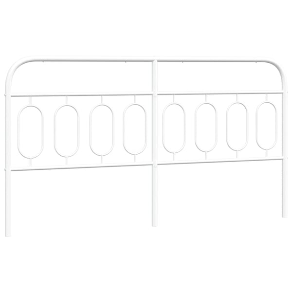 vidaXL udskiftningsgavl 193 cm metal hvid
