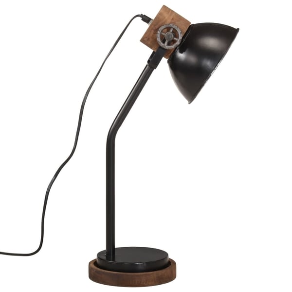 vidaXL skrivebordslampe 25 W 18x18x60 cm E27 sort