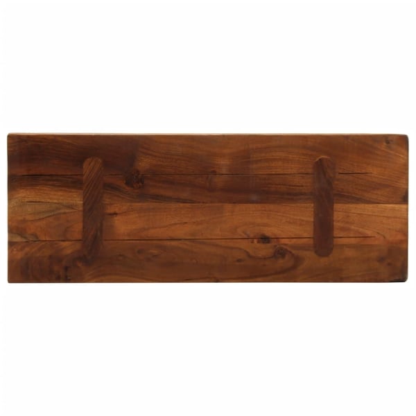 vidaXL Bordplate 80x20x3,8 cm rektangulær gjenvunnet heltre