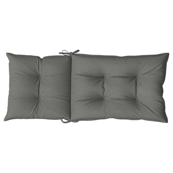 vidaXL stolehynder med høj ryg 4 stk. 120x50x7 cm stof mørkegrå