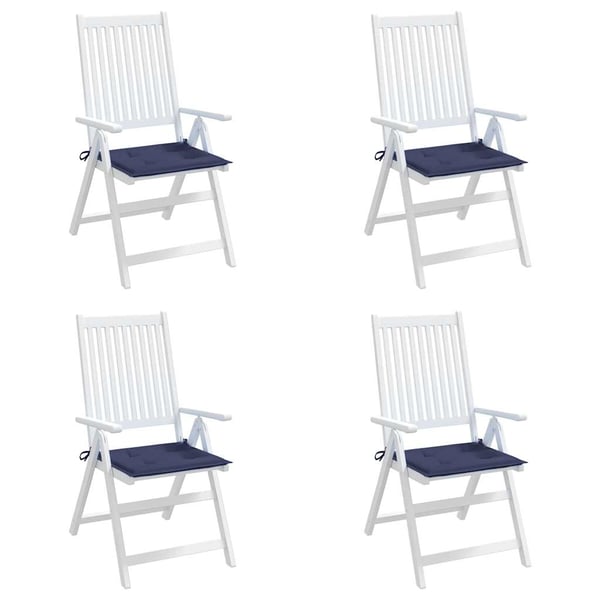 vidaXL pallehynder 4 stk. 50x50x4 cm oxfordstof marineblå