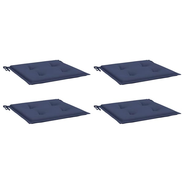 vidaXL pallehynder 4 stk. 50x50x4 cm oxfordstof marineblå