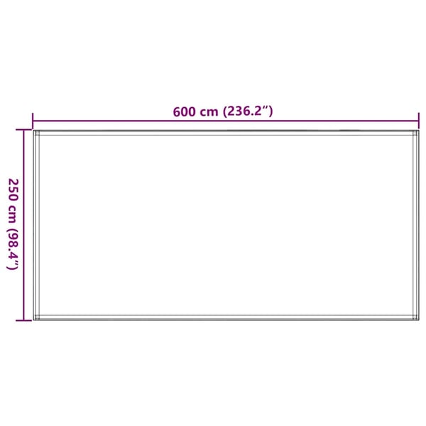 vidaXL Teltteppe sand 250x600 cm HDPE