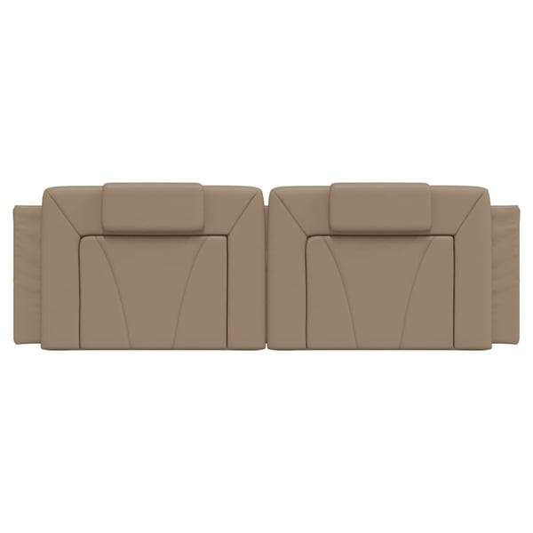 vidaXL gavlpude Viana 160 cm kunstlæder cappuccinofarvet