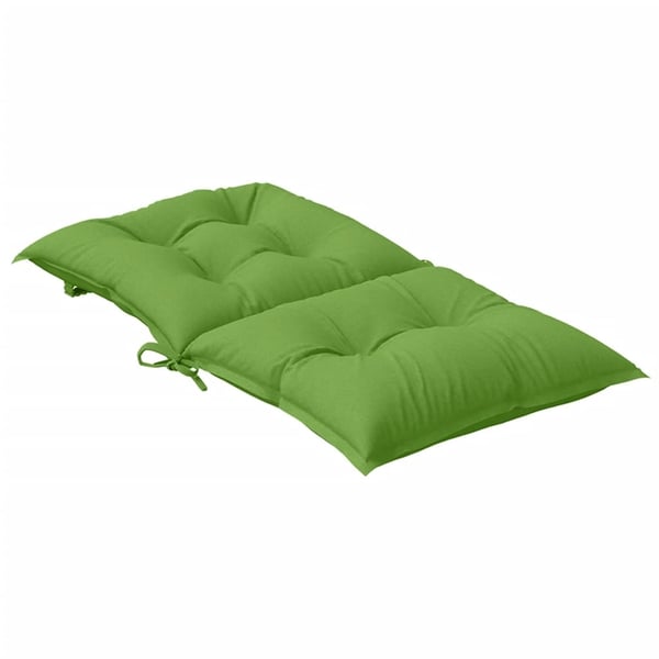 vidaXL stolehynder med lav ryg 4 stk. 100x50x7 cm stof grøn