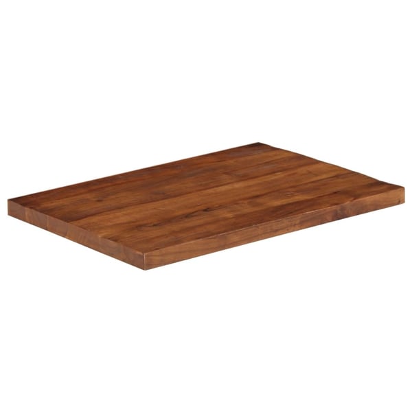 vidaXL Bordplate 80x60x2,5 cm rektangulær gjenvunnet heltre