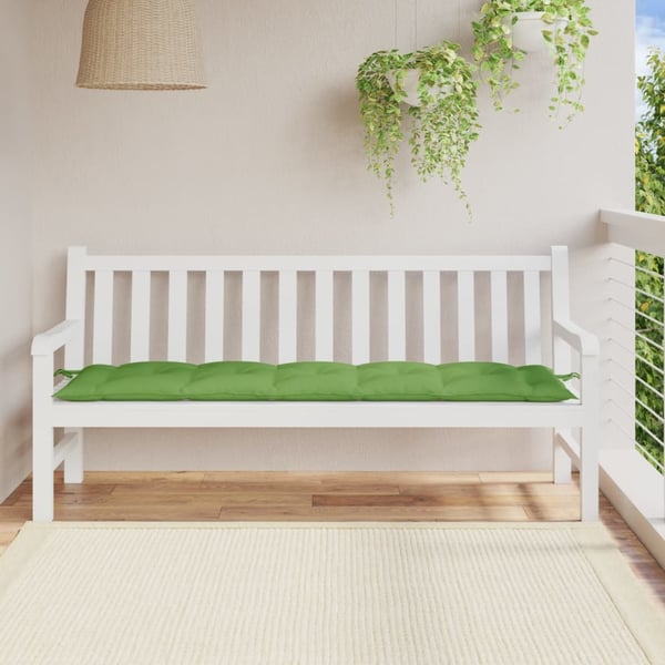 vidaXL hynde til havebænk 180x50x7 cm stof meleret grøn