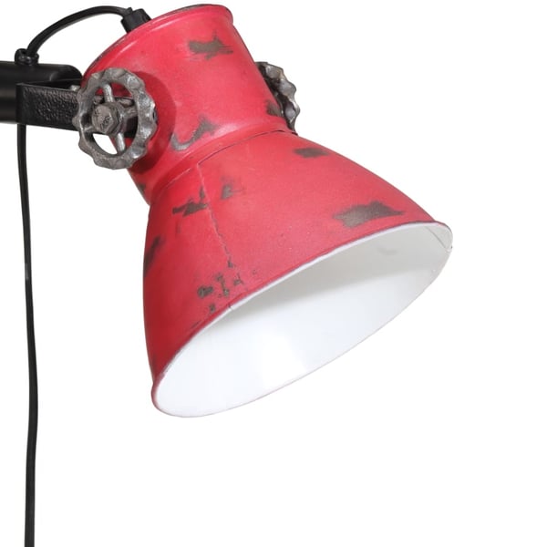 vidaXL Vegglampe 25 W mørkerød 25x25x90/140 cm E27